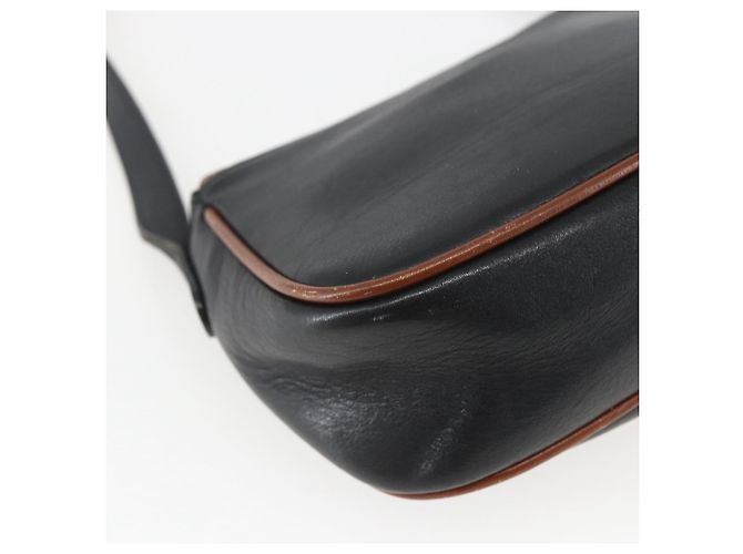 Céline Borsa a Spalla in Pelle Nera e Oro Auth BA9422 Nero D'oro - vista 16