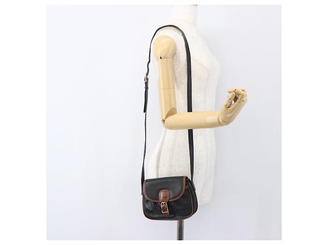 Céline Borsa a Spalla in Pelle Nera e Oro Auth BA9422 Nero D'oro - vista 22