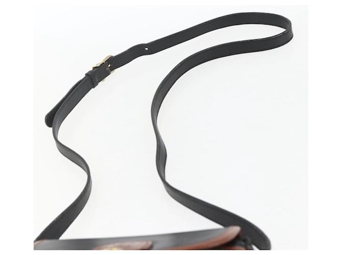 Céline Borsa a Spalla in Pelle Nera e Oro Auth BA9422 Nero D'oro - vista 8