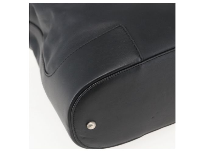 Borsa a Spalla LOEWE in Pelle Nera Argento Autentica bs32120 Nero - vista 14