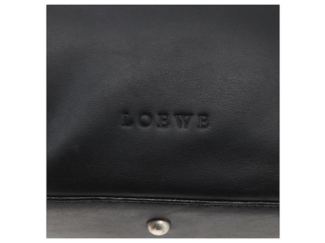 Borsa a Spalla LOEWE in Pelle Nera Argento Autentica bs32120 Nero - vista 17