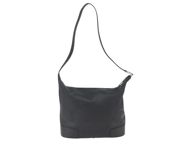Borsa a Spalla LOEWE in Pelle Nera Argento Autentica bs32120 Nero - vista 2
