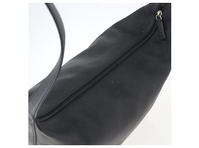 Borsa a Spalla LOEWE in Pelle Nera Argento Autentica bs32120 Nero - vista 6