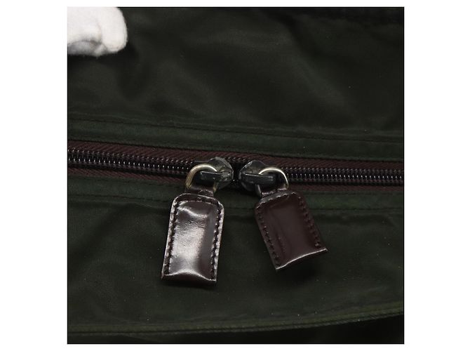 PRADA Tote Bag aus Nylon Khaki Silber authentisch ka1393 - Ansicht 17