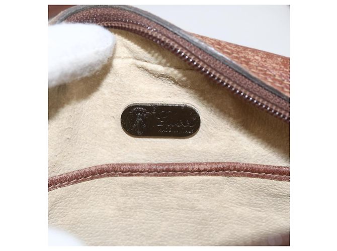Gucci Borsa a spalla Micro GG Supreme in PVC pelle nera Auth ep12573 Nero - vista 17
