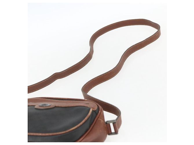 Gucci Borsa a spalla Micro GG Supreme in PVC pelle nera Auth ep12573 Nero - vista 8