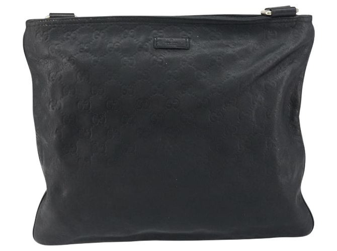 Borsa a Spalla in Tela GG Guccissima in Pelle Nera e Oro 201446 Auth am10066 Nero D'oro - vista 13