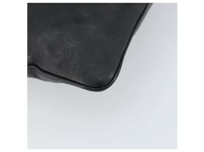 Borsa a Spalla in Tela GG Guccissima in Pelle Nera e Oro 201446 Auth am10066 Nero D'oro - vista 14