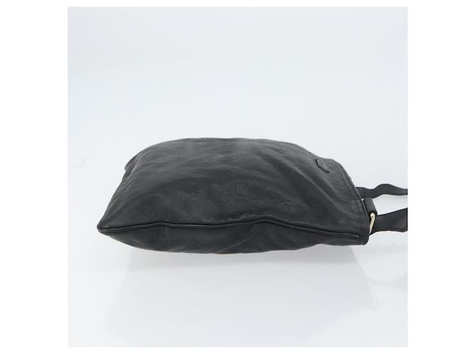 Borsa a Spalla in Tela GG Guccissima in Pelle Nera e Oro 201446 Auth am10066 Nero D'oro - vista 3