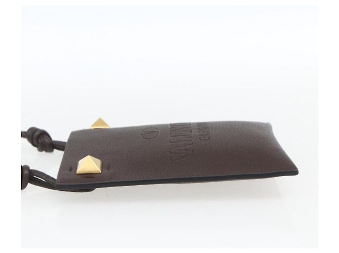 Valentino Borsa a Spalla in Pelle Marrone Oro Auth BA9280V D'oro - vista 3