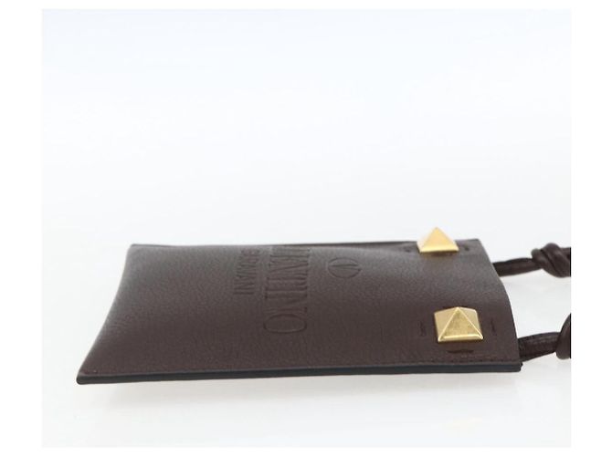Valentino Borsa a Spalla in Pelle Marrone Oro Auth BA9280V D'oro - vista 4