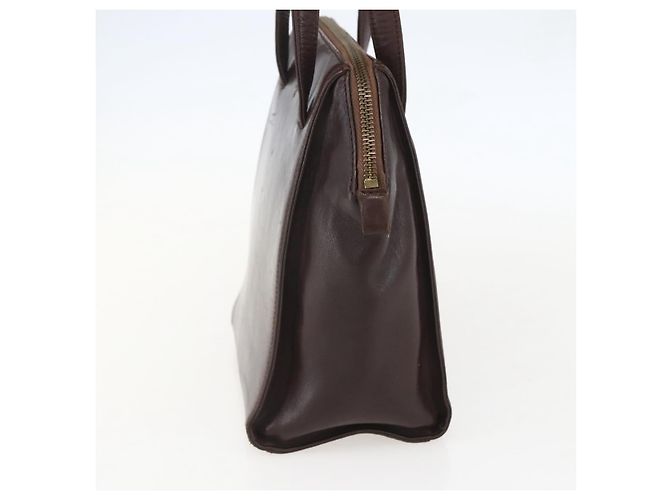 PRADA Borsa a Spalla con Catena Pelle Plastica Marrone Oro Auth 160295 D'oro - vista 4