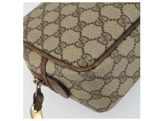 GUCCI GG Supreme Clutch Bag PVC Beige Auth 160464 - vista 14