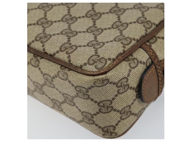 GUCCI GG Supreme Clutch Bag PVC Beige Auth 160464 - vista 15