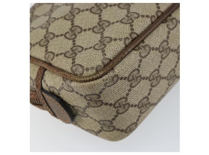 GUCCI GG Supreme Clutch Bag PVC Beige Auth 160464 - vista 16
