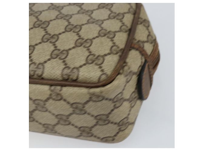GUCCI GG Supreme Clutch Bag PVC Beige Auth 160464 - vista 7