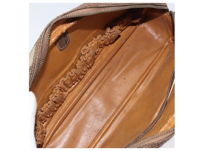 GUCCI GG Supreme Clutch Bag PVC Beige Auth 160464 - vista 9