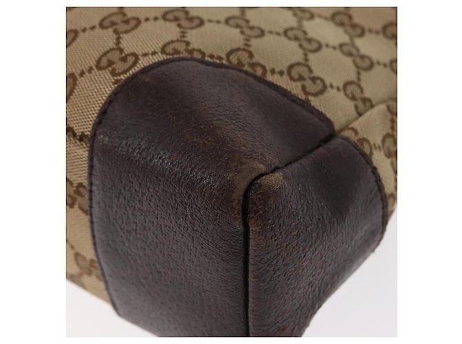 Borsa a Spalla GG Canvas Gucci Beige Argento 114273 Auth gh1525 - vista 14