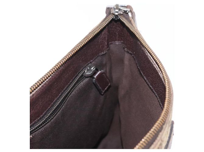 Borsa a Spalla GG Canvas Gucci Beige Argento 114273 Auth gh1525 - vista 19