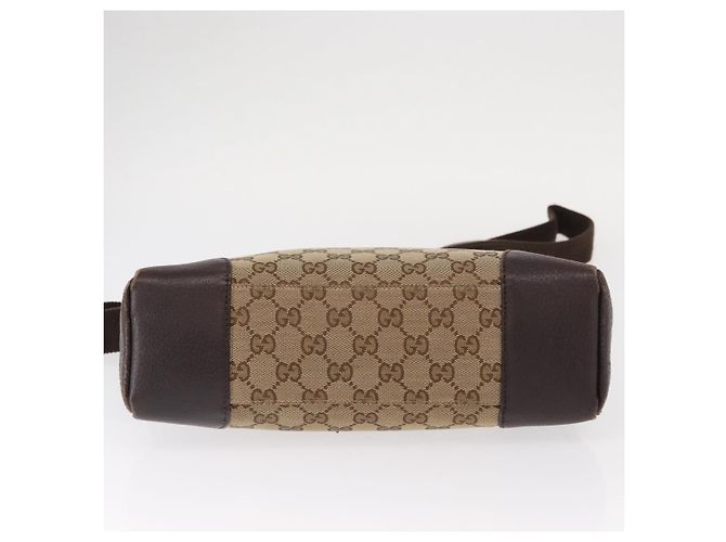Borsa a Spalla GG Canvas Gucci Beige Argento 114273 Auth gh1525 - vista 6
