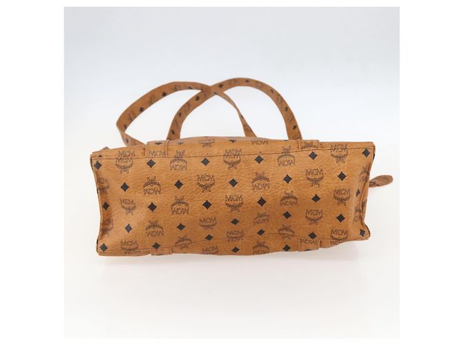 Borsa Tote MCM Logogram Vicetos PVC Marrone Oro Auth gh1461 D'oro - vista 5