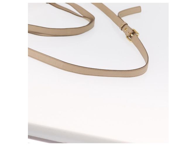 Borsa tote Vicetos Logogram MCM in pelle PVC 2 in 1 beige oro Auth ka1395 D'oro - vista 8