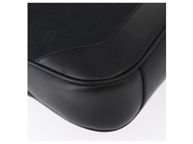 Bolsa de mão GUCCI Bamboo GG Canvas 2way Preto Prata 001 4095 Auth 159780 - vista 15