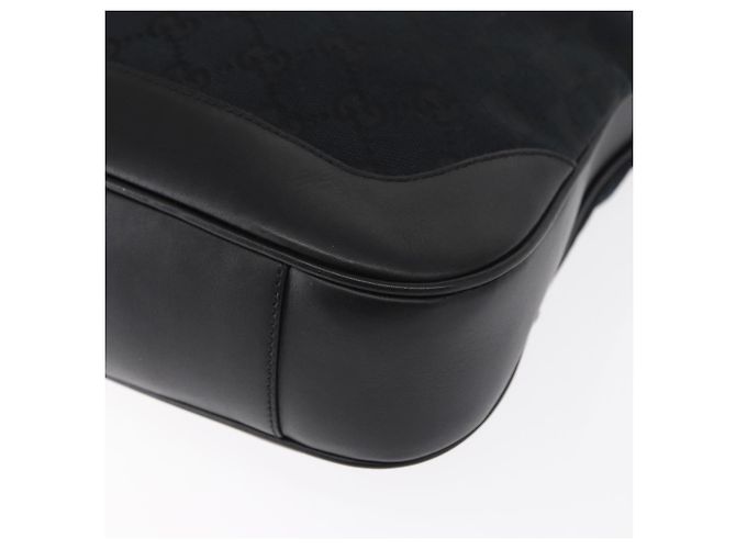 Bolsa de mão GUCCI Bamboo GG Canvas 2way Preto Prata 001 4095 Auth 159780 - vista 16