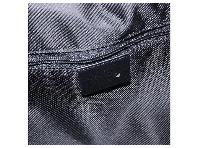 Bolsa de mão GUCCI Bamboo GG Canvas 2way Preto Prata 001 4095 Auth 159780 - vista 18