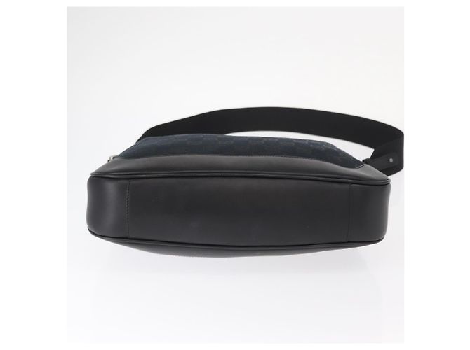 Bolsa de mão GUCCI Bamboo GG Canvas 2way Preto Prata 001 4095 Auth 159780 - vista 5