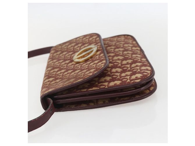 Borsa a Spalla in Tela Trotter Christian Dior PVC Rosso Oro Auth 159229 - vista 3