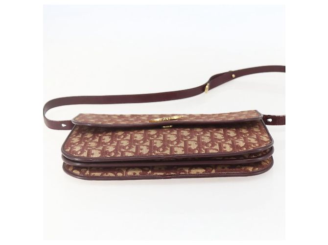 Borsa a Spalla in Tela Trotter Christian Dior PVC Rosso Oro Auth 159229 - vista 5