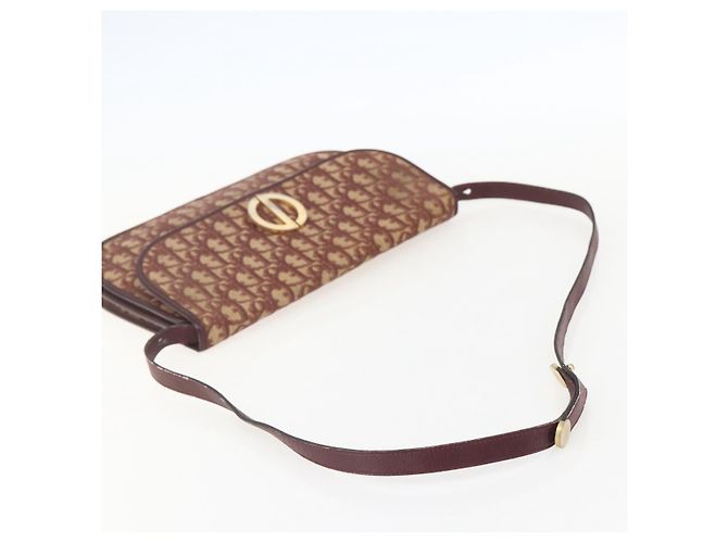 Borsa a Spalla in Tela Trotter Christian Dior PVC Rosso Oro Auth 159229 - vista 7
