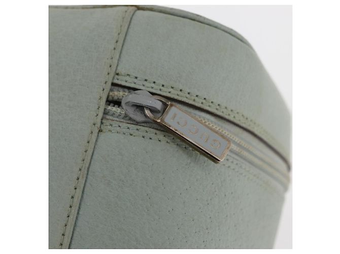 GUCCI Vanity Pouch Bolsa de Cuero Azul Claro 039 2020 0710 Auth am10333 - vista 17