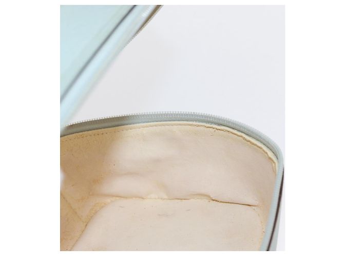 GUCCI Vanity Pouch Bolsa de Cuero Azul Claro 039 2020 0710 Auth am10333 - vista 19