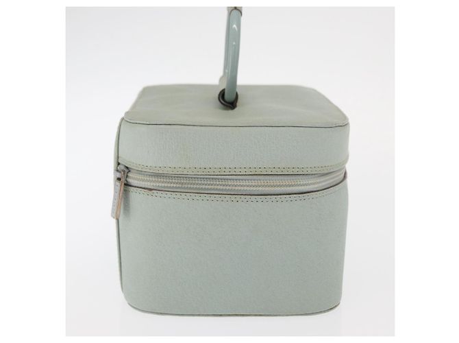 GUCCI Vanity Pouch Bolsa de Cuero Azul Claro 039 2020 0710 Auth am10333 - vista 4