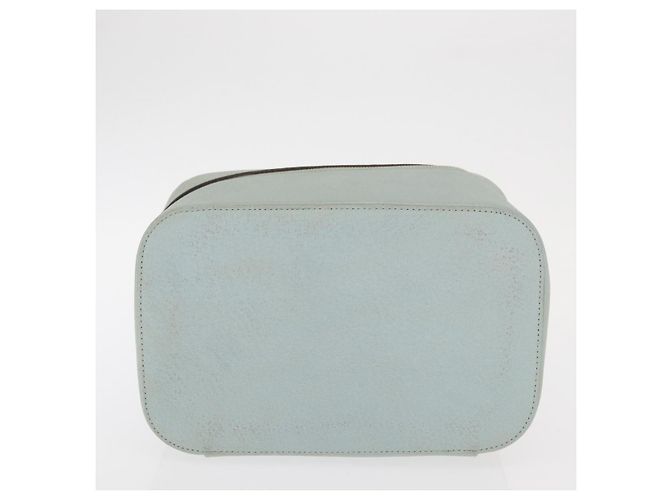 GUCCI Vanity Pouch Bolsa de Cuero Azul Claro 039 2020 0710 Auth am10333 - vista 5