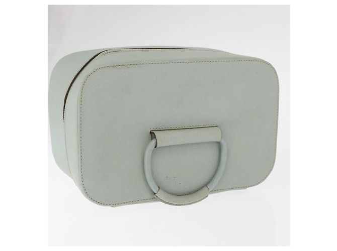 GUCCI Vanity Pouch Bolsa de Cuero Azul Claro 039 2020 0710 Auth am10333 - vista 6