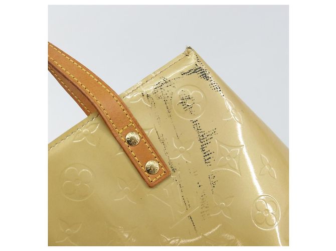 LOUIS VUITTON Monogram Vernis Reade PM Borsa a Mano Beige M91334 LV Auth 159221 - vista 10