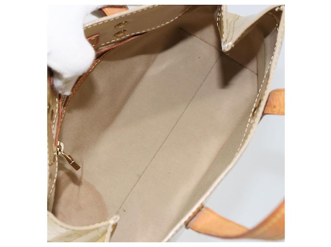 LOUIS VUITTON Monogram Vernis Reade PM Borsa a Mano Beige M91334 LV Auth 159221 - vista 11