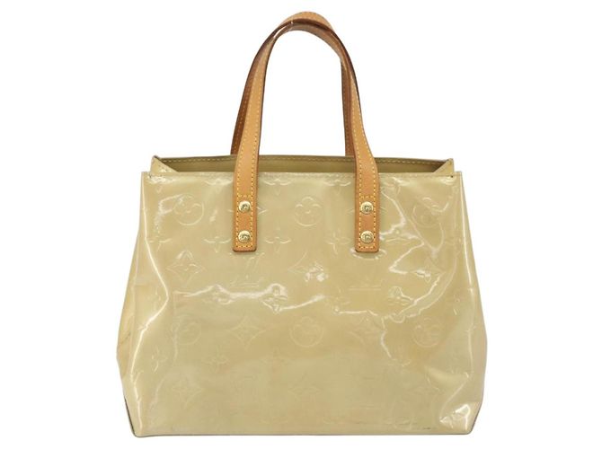 LOUIS VUITTON Monogram Vernis Reade PM Borsa a Mano Beige M91334 LV Auth 159221 - vista 2