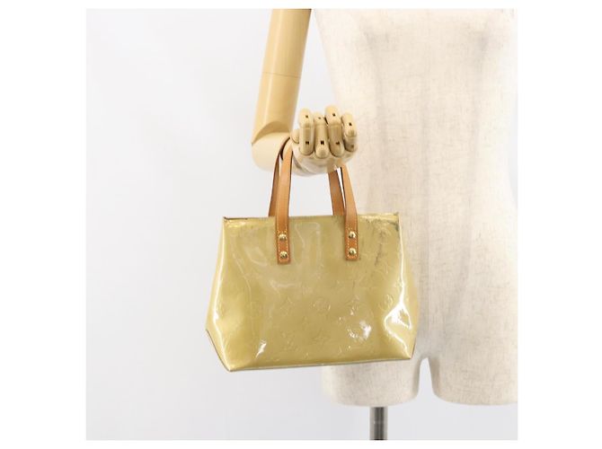 LOUIS VUITTON Monogram Vernis Reade PM Borsa a Mano Beige M91334 LV Auth 159221 - vista 22