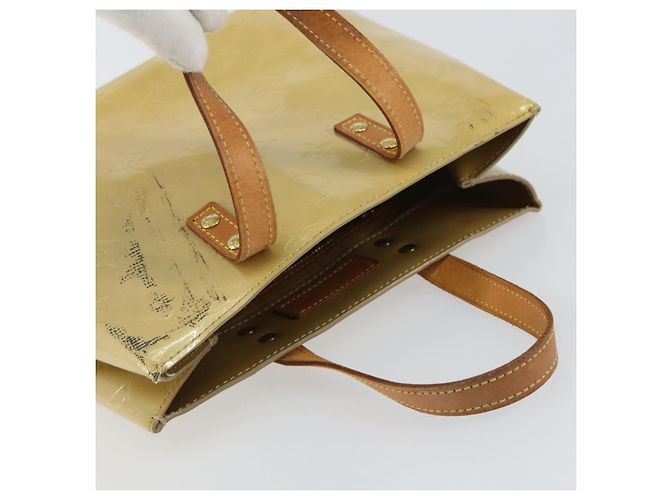 LOUIS VUITTON Monogram Vernis Reade PM Borsa a Mano Beige M91334 LV Auth 159221 - vista 6