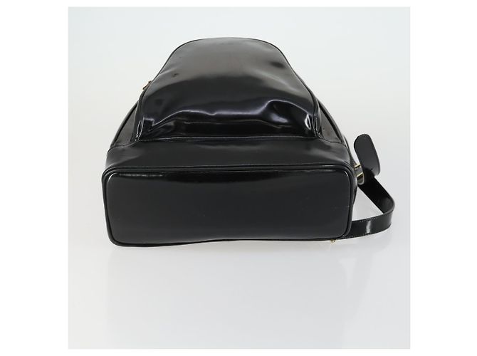 Borsa a Spalla GUCCI Bamboo Smalto Nero Oro Auth bs32059 D'oro - vista 5