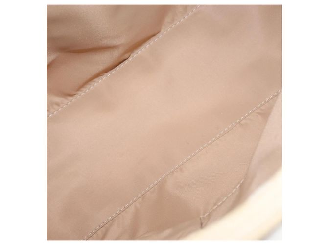 Christian Dior Trotter Canvas Tote Bag Weiß Silber Auth 160046 - Ansicht 11