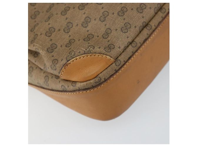 Gucci Borsa a Spalla Micro GG Supreme PVC Beige Oro 007 23 0017 Auth 160479 D'oro - vista 14