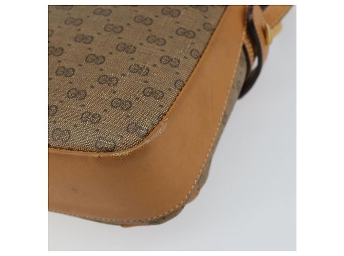 Gucci Borsa a Spalla Micro GG Supreme PVC Beige Oro 007 23 0017 Auth 160479 D'oro - vista 15