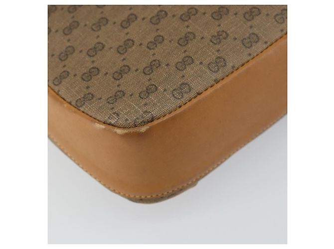 Gucci Borsa a Spalla Micro GG Supreme PVC Beige Oro 007 23 0017 Auth 160479 D'oro - vista 16