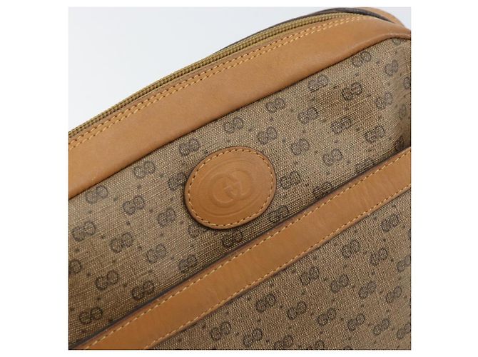 Gucci Borsa a Spalla Micro GG Supreme PVC Beige Oro 007 23 0017 Auth 160479 D'oro - vista 17