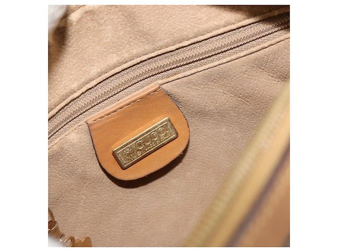 Gucci Borsa a Spalla Micro GG Supreme PVC Beige Oro 007 23 0017 Auth 160479 D'oro - vista 18